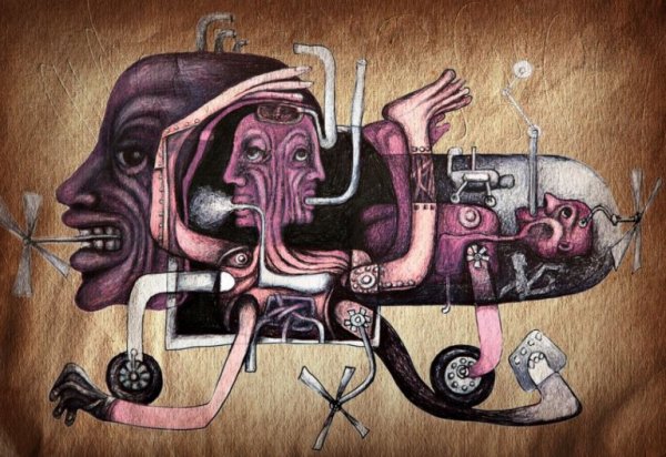 機械に見立てられた人間像