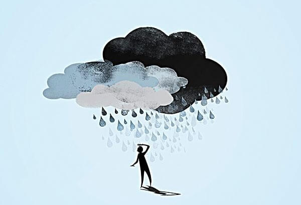人に雨を降らせる雲