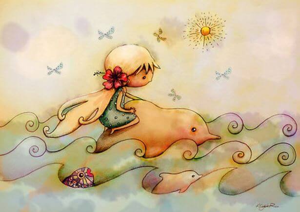 niña-montada-en-un-delfin-karin-taylor