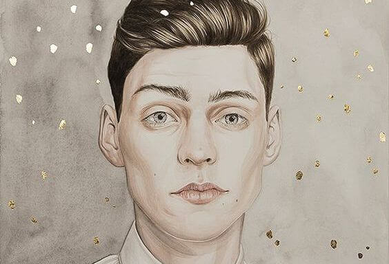 嘘を考える男性