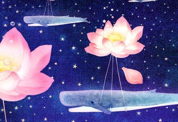 花から吊られたくじら