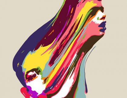 人の体から離脱する顔