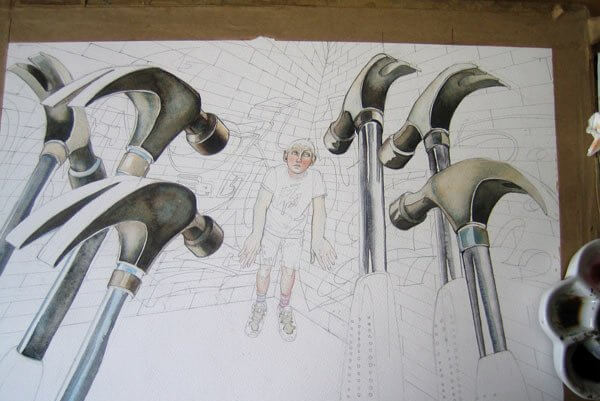 子供に忍び寄るハンマー