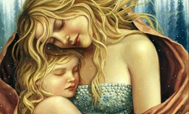 子供をハグする母親