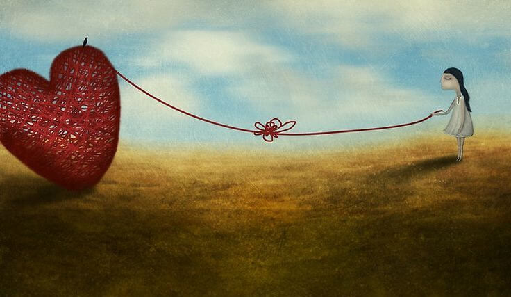 心の糸をつむぐ少女