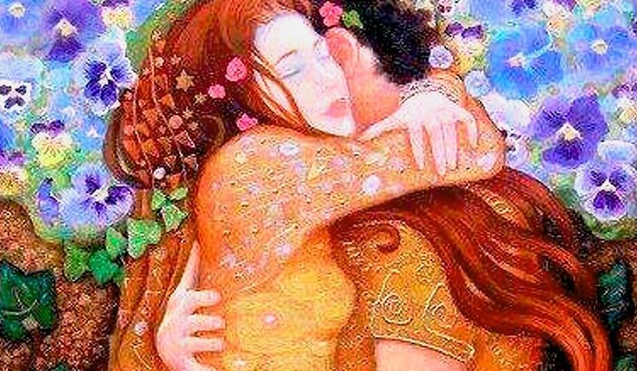 ハグするカップル