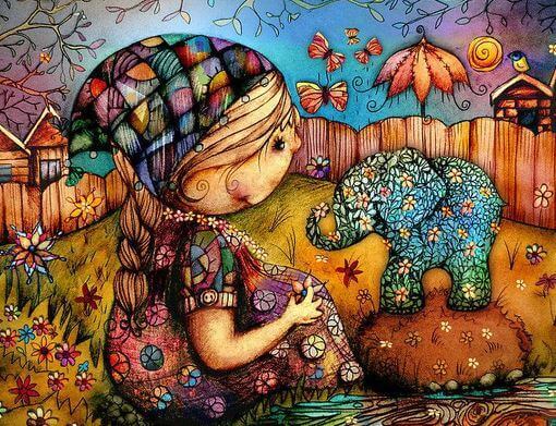 カラフルな世界の子供