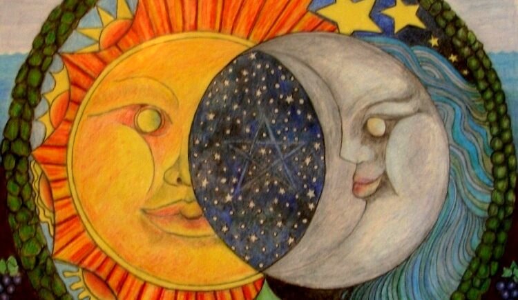太陽と月