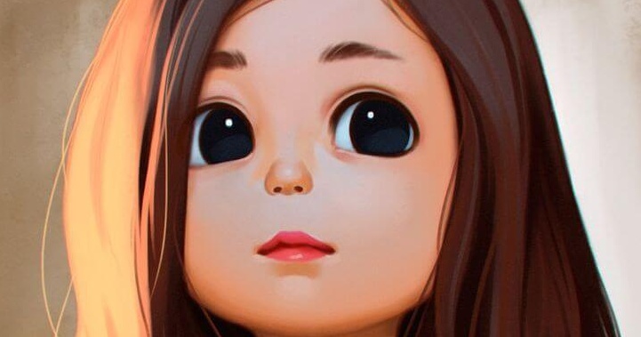 目の大きな子供