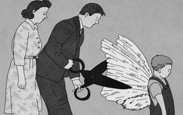 子供の翼を切り取る親