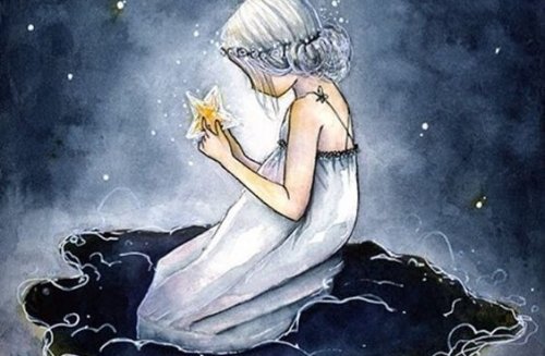星を手にする少女