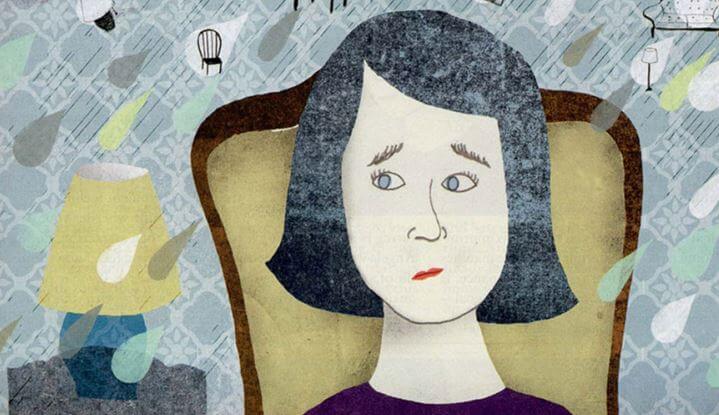 不安を感じる女性