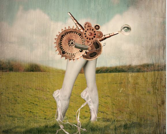 ゼンマイ仕掛けのバレリーナの足