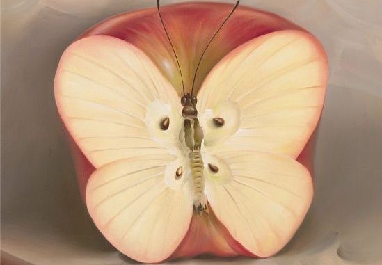 リンゴの蝶