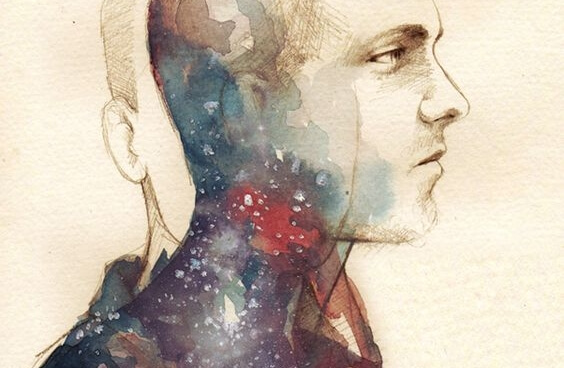 重なる男性の二つの影