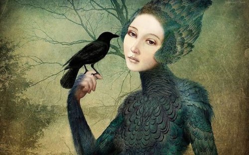 カラス女
