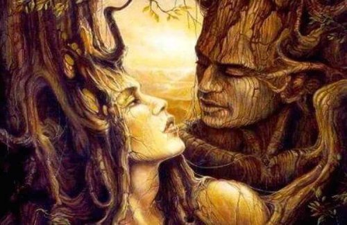 木のカップル