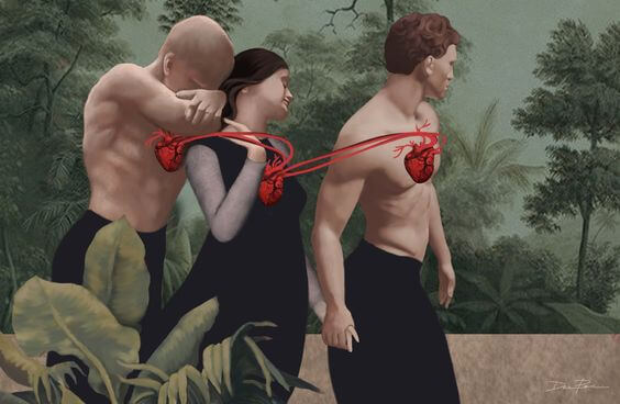 心臓でつながった三人