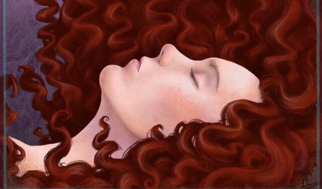 眠る女性