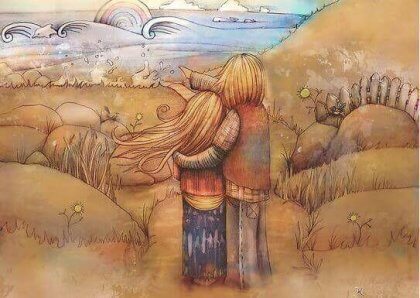 海辺のカップル