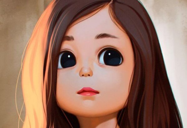 大きな目の少女