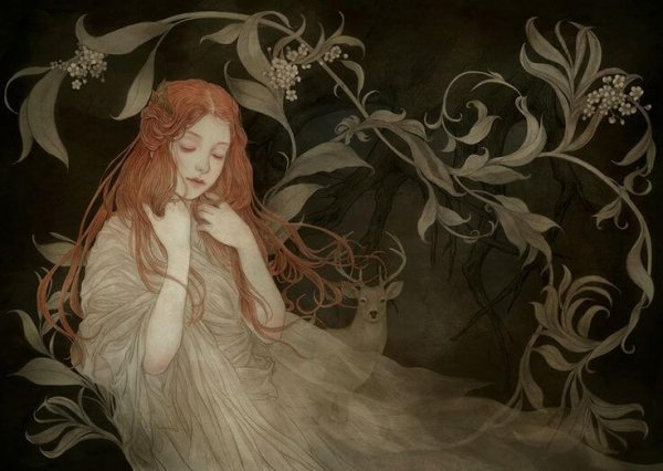 白いドレスの女性