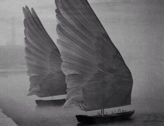 羽の船