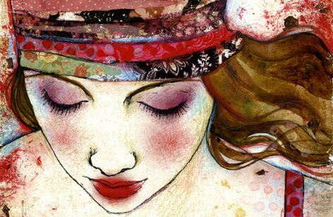 バンダナの女性