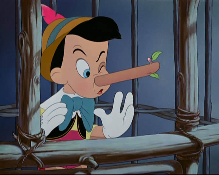 嘘をつくピノキオ