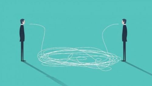 二人の意見が絡まる