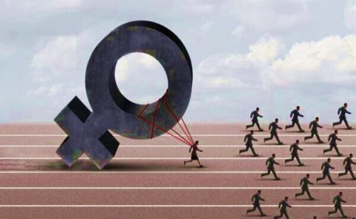 性差別的な世界で競い合う女性