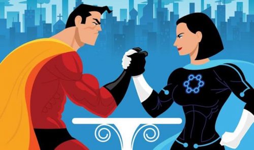 スーパーマンとスーパーウーマン