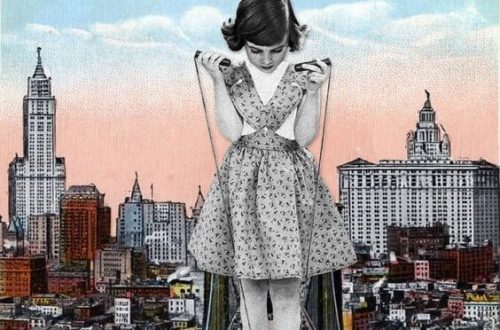 大きな子どもと街