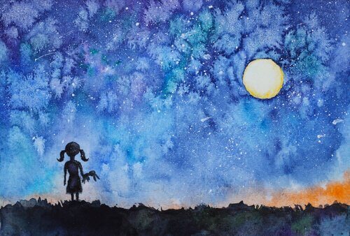 夜空を見て、内なる光を見つけ出した少女の物語