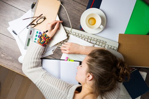 勉強中の居眠り