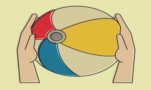 感情制御　ビーチボール　メタファー